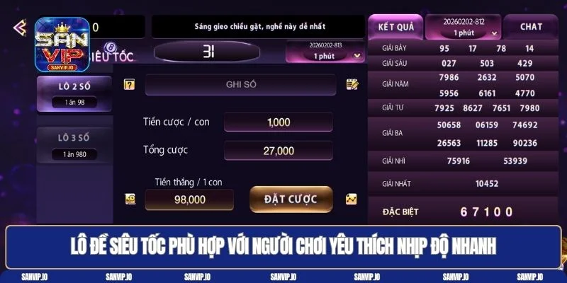 Xổ số Sanvip